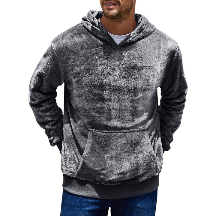 Comfortable fleece hoodie for men with kangaroo pocket Lune London