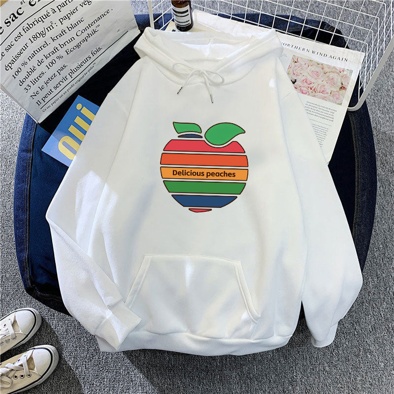 Women's hoodie with cheerful fruit motif Chic & Stil