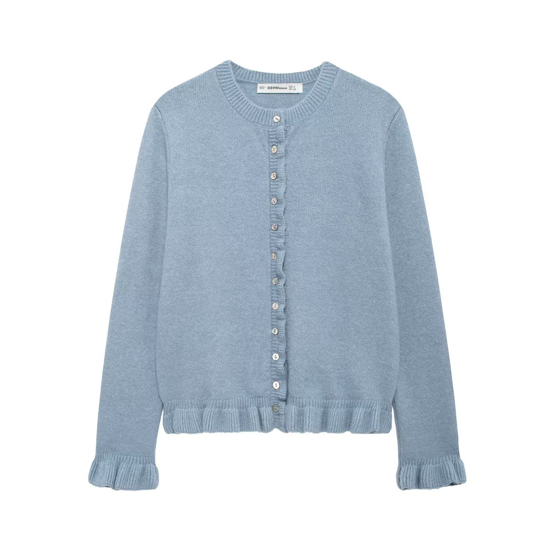 Ladies elegant cardigan with decorative buttons Lune London