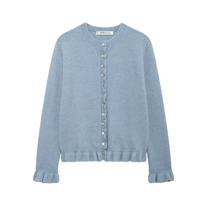 Ladies elegant cardigan with decorative buttons Lune London