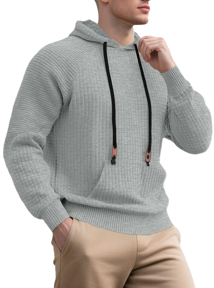 Men's sporty hoodie with innovative structure design and practical drawstrings Lune London