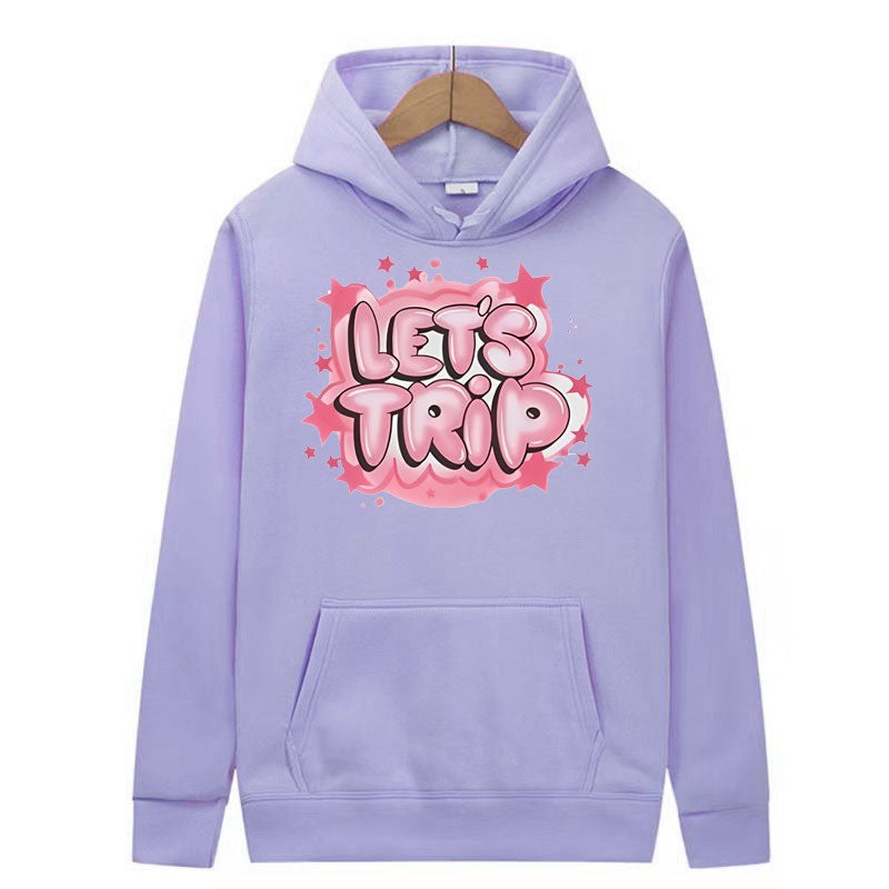 Women's hoodie with stylish graffiti print and comfortable fit Chic & Stil