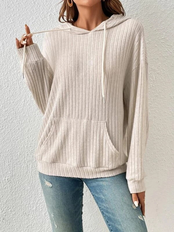 Casual sweatshirts for women with textured design and practical pockets Lune London