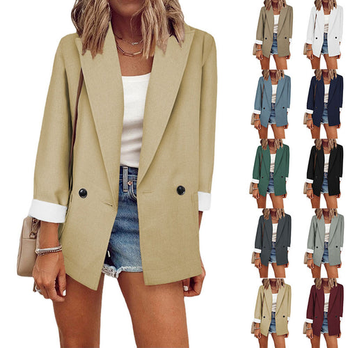 Ladies oversized casual blazer with modern details Amarae
