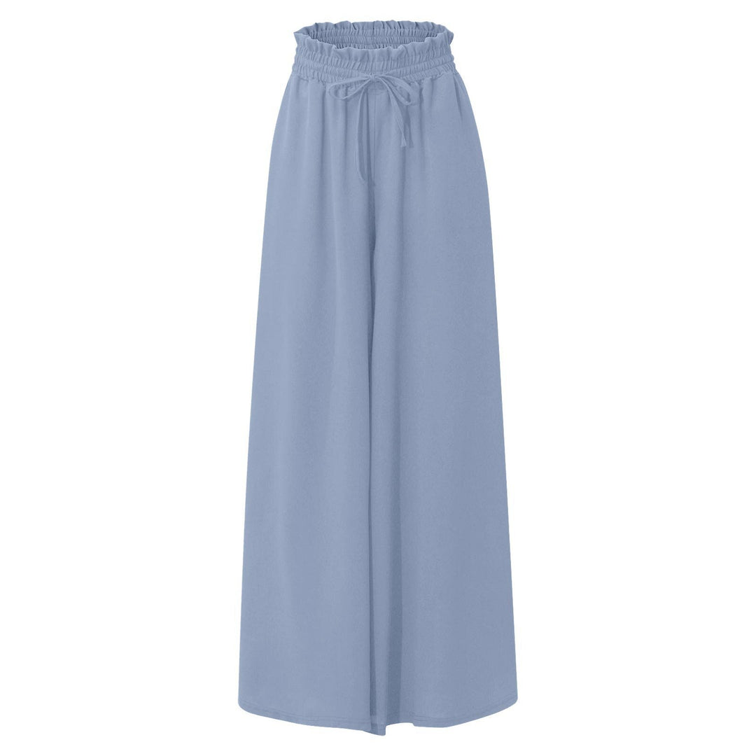 Ladies Stylish Wide Pants with Elastic Waist Lune London