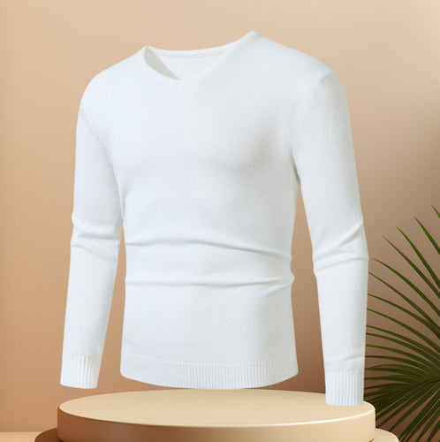 Elegant men's sweater with V-neck Amarae