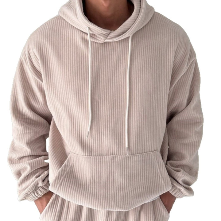 Men's Hoodie with chic and stylish ribbed structured design