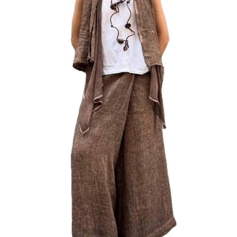 Wide linen pants for women Lune London