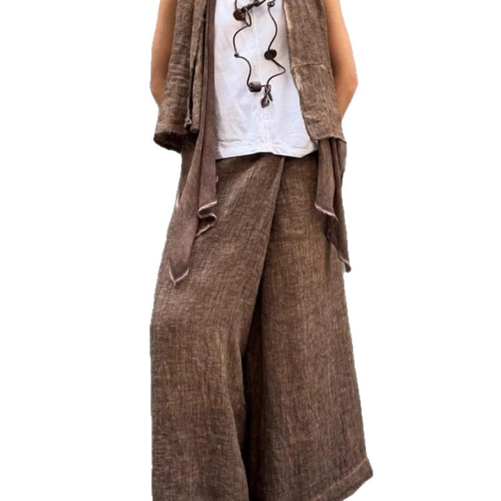 Wide linen pants for women Lune London