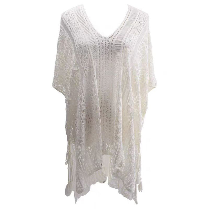 Ladies structured crochet beach cover-up Lune London