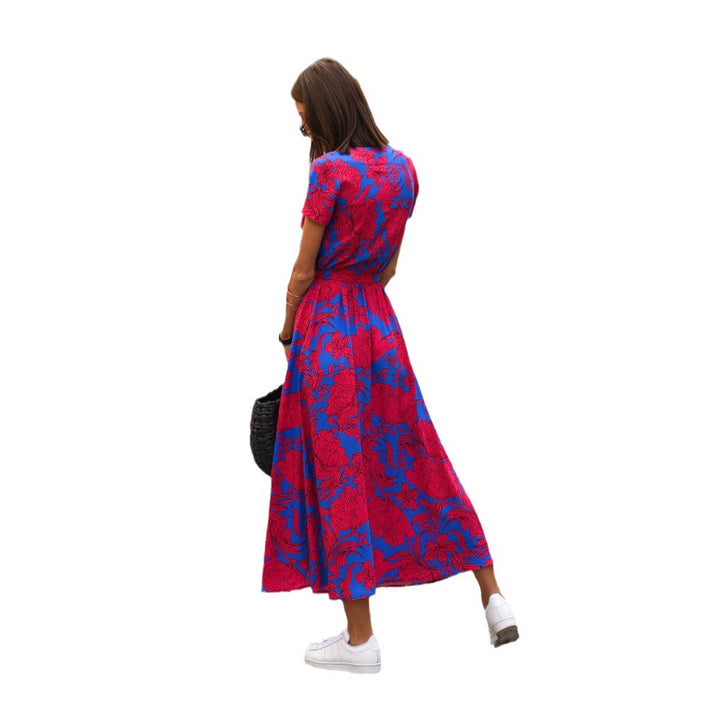 Lune London Bohemian Floral Wrapped Maxi Dress for Women
