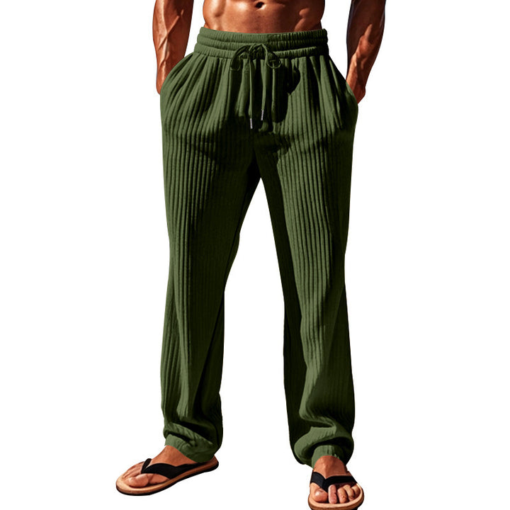 Casual pants for men with ribbed texture Lune London
