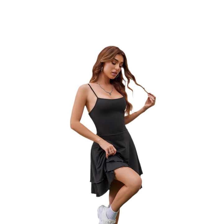 Lune London Fluid Spaghetti Strap A-line Dress