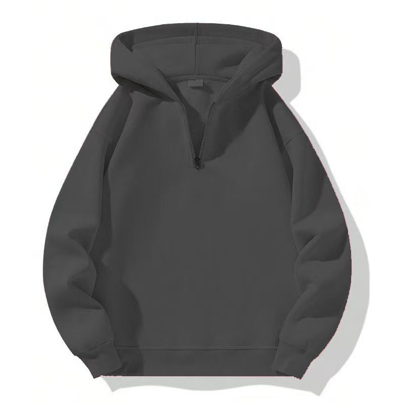 Hooded sweater for women with high collar and full zip Lune London