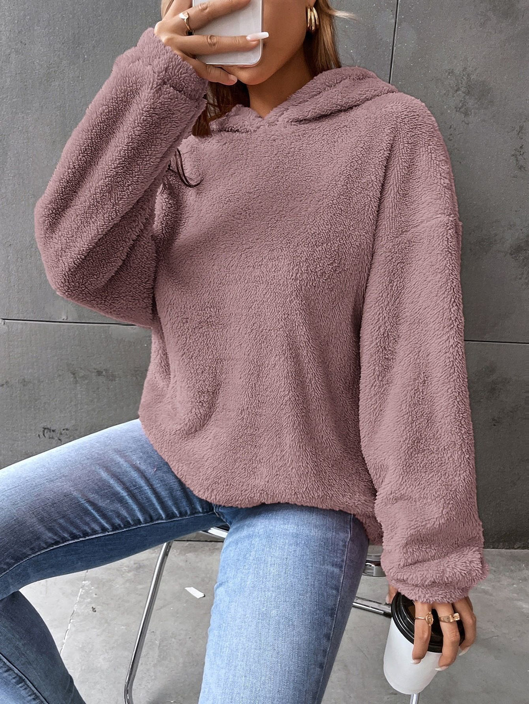 Women's Fleece Hooded Sweatshirt Lune London