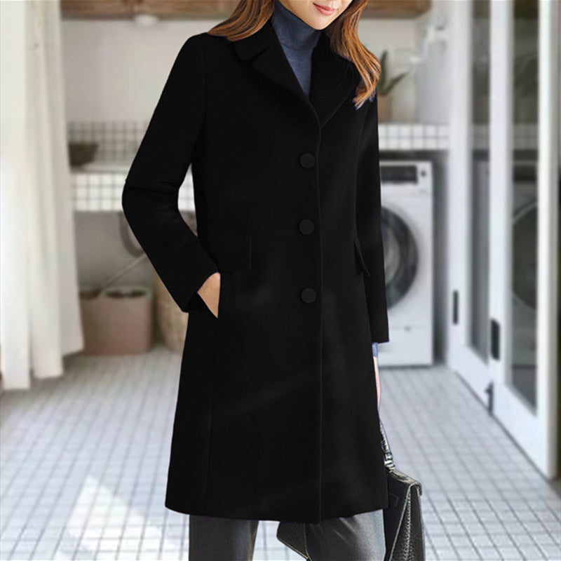 Ladies classic wool coat Lune London