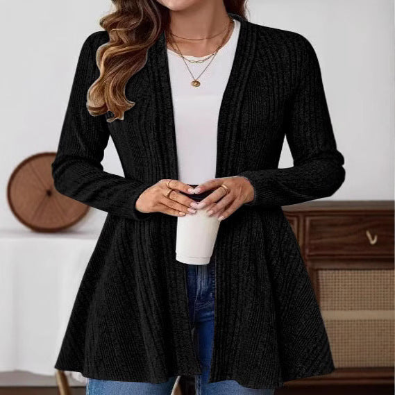 Women's long open-cut cardigan Lune London