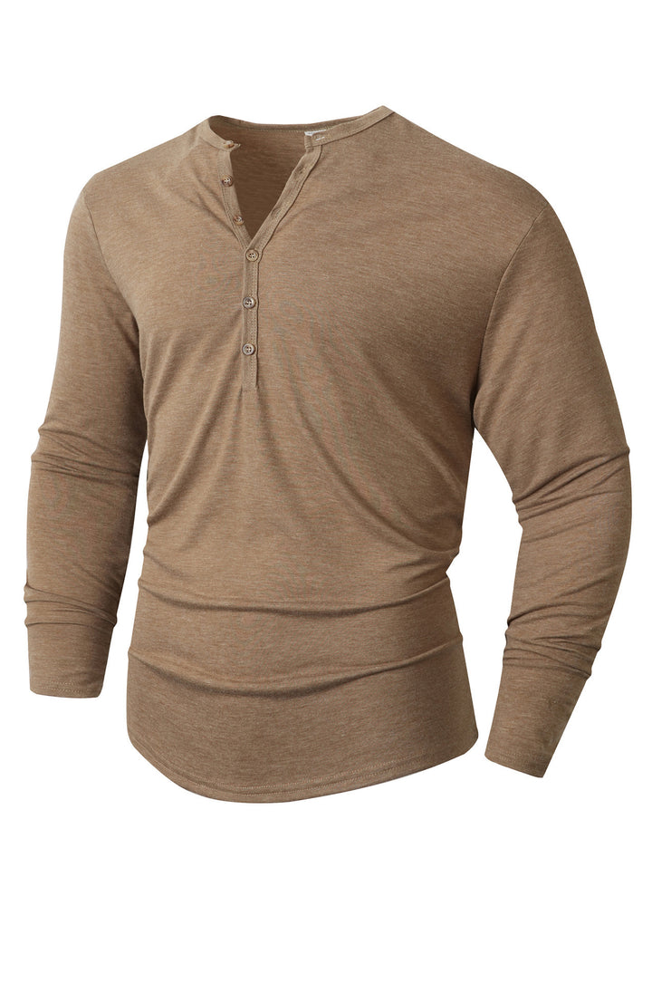 Men's long sleeve shirt with button placket Lune London