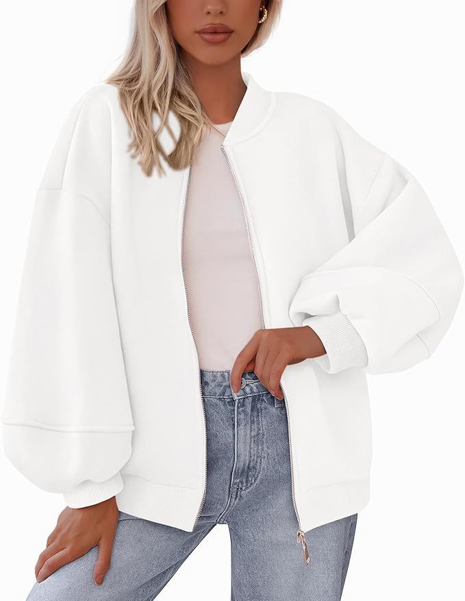 Ladies trendy oversized sweat jacket Lune London