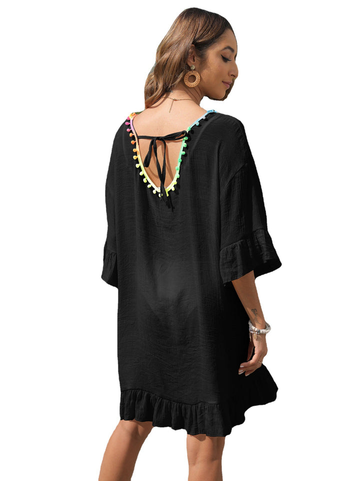 Lady Light Ruffle Beach Dress Lune London