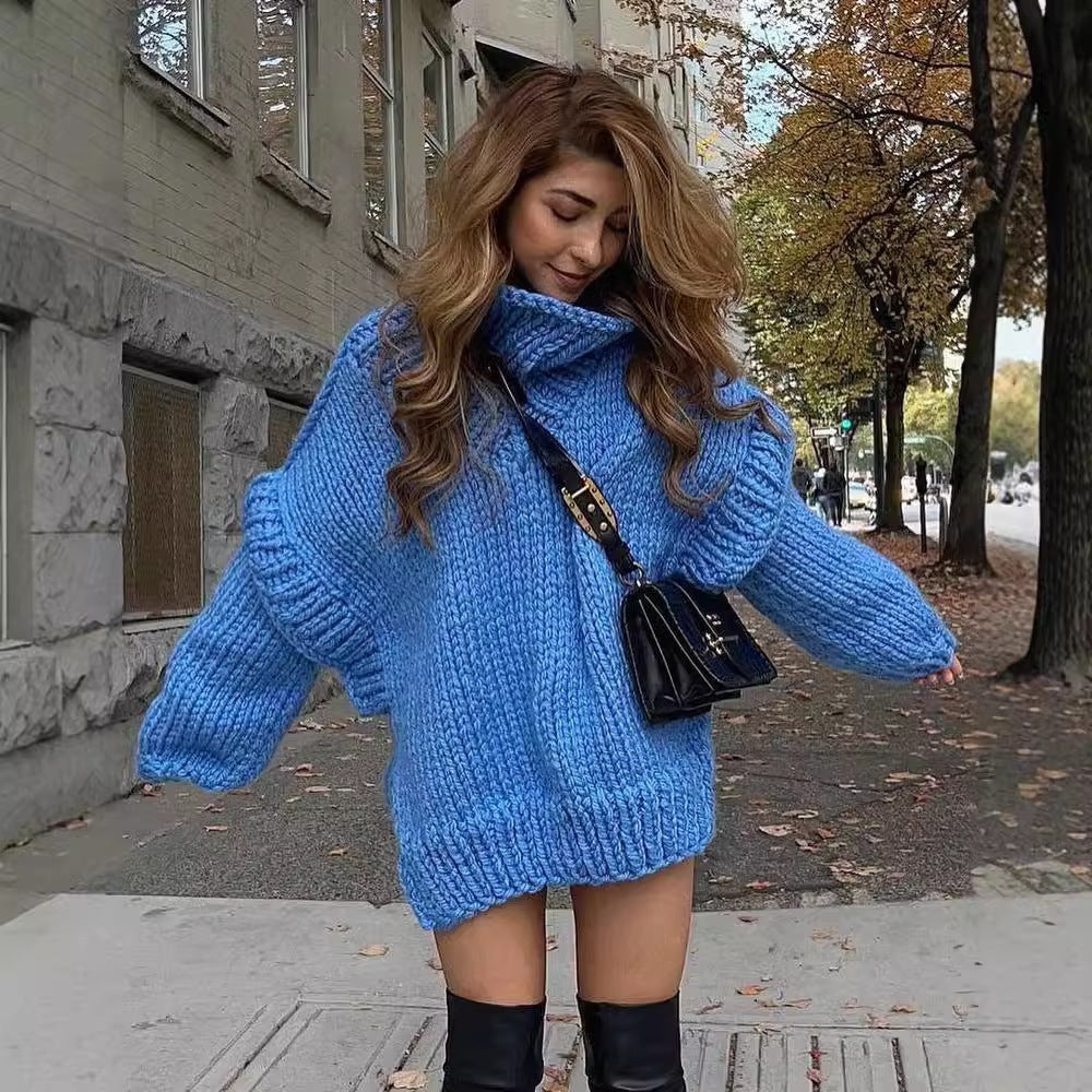 Oversized knitted sweater for ladies Lune London