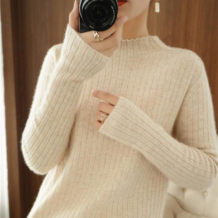 Pull à col roulé élégant et flatteur pour la silhouette Chic & Stil