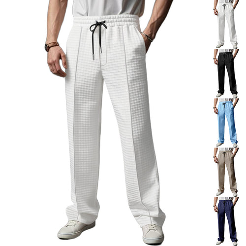 Casual sports pants for men with elastic waist and structured design Amarae