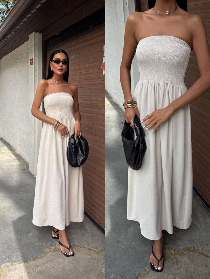 Lune London off-shoulder maxi dress for ladies