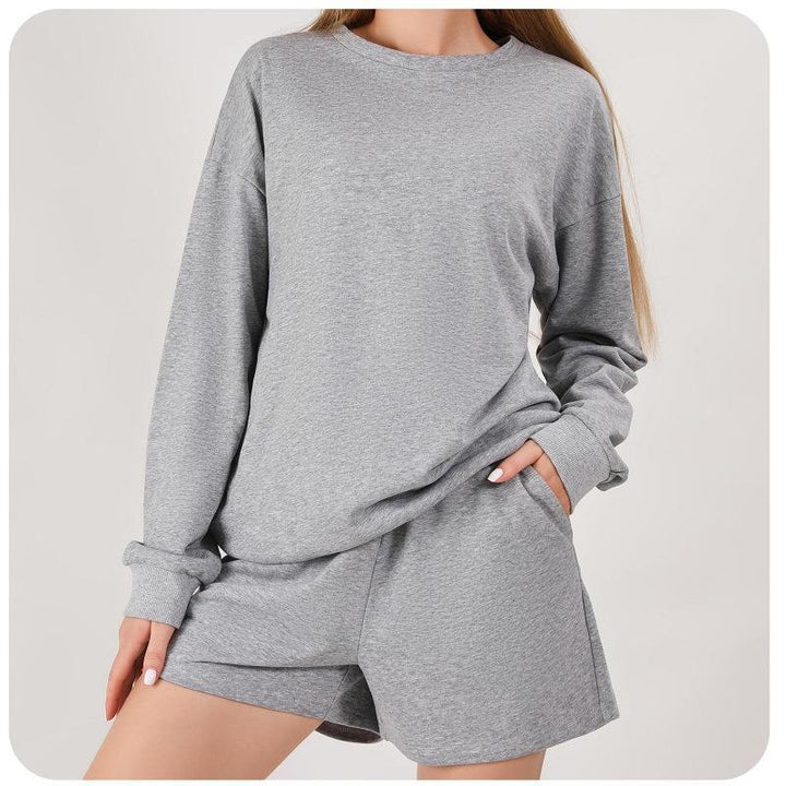 Ladies casual sweatshirt and shorts set Lune London