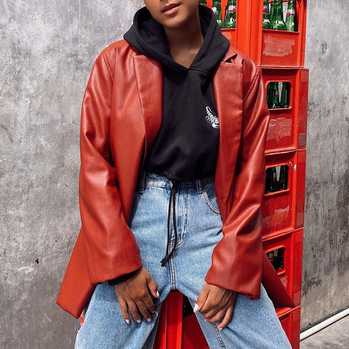 Amarae Elegant Leather Jacket for Women
