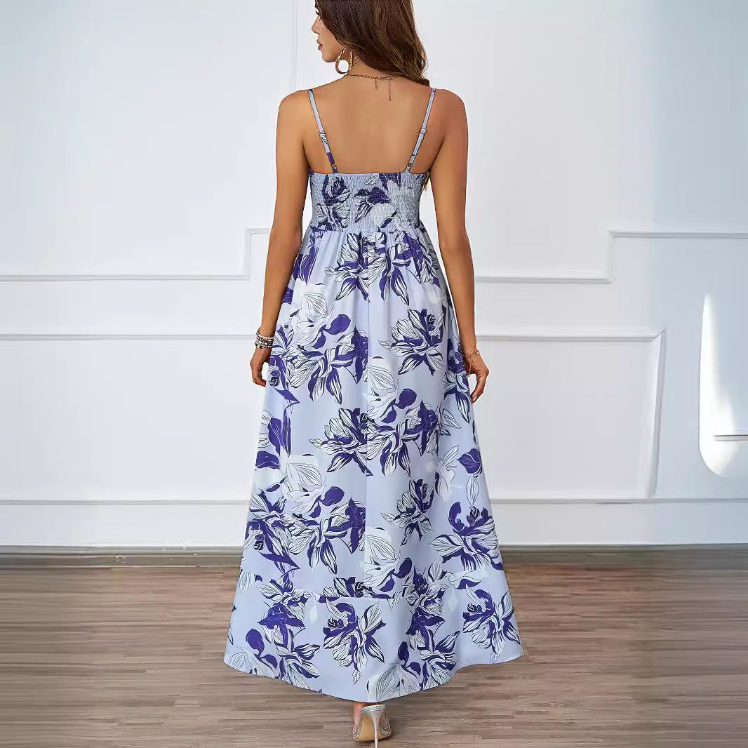 Women’s maxi dress with modern graphic print and loose fit Lune London
