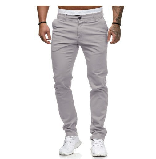 Lune London | Men's Slim-Fit Chinos with Elastic Waistband and Practical Pockets