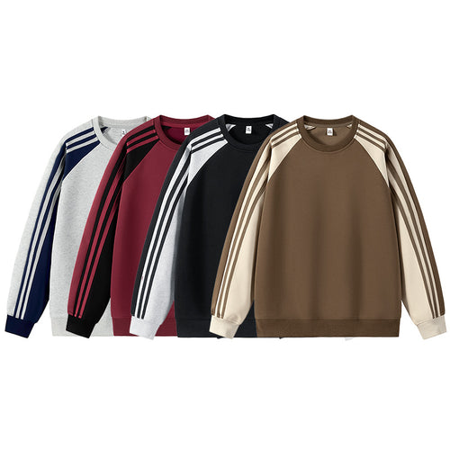 Sporty raglan sweatshirt for men with multicolored accents Amarae