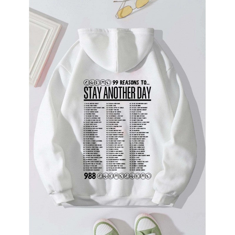 Women's hoodie with original design and inspiring message Chic & Stil