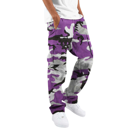 Camouflage cargo pants for men with multiple pockets Amarae