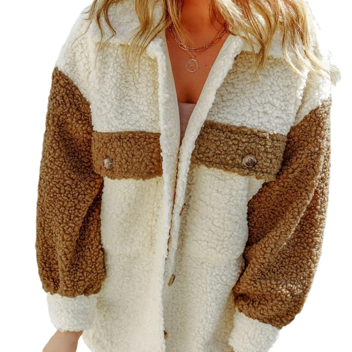 Ladies Comfortable Fleece Jacket with Snap Buttons Amarae