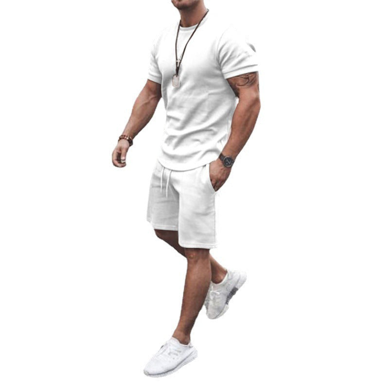 Men's summer sports set with breathable t-shirt and shorts Lune London
