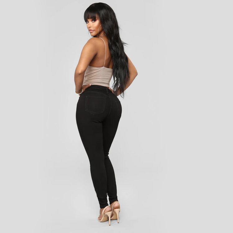 Women's High-Rise Skinny Jeans with Shaping Stretch Amarae