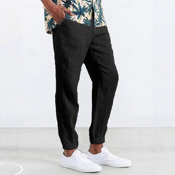 Casual chino pants for men with elastic waist and side pockets Lune London