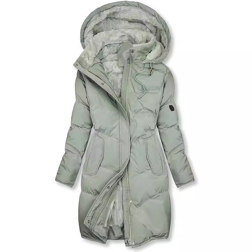 Women's Insulated Winter Parka with Removable Hood and Soft Lining Lune London