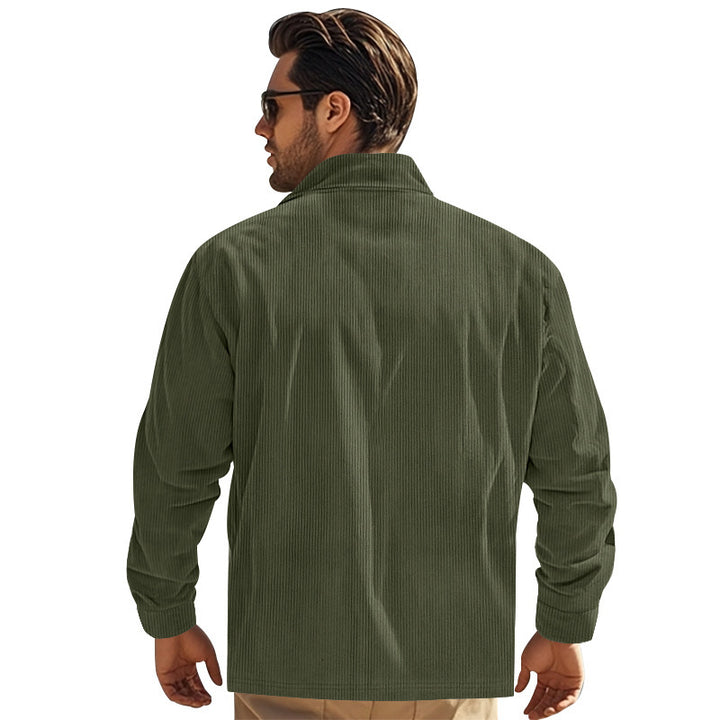 Corduroy jacket for men with practical chest pockets and structured design Lune London