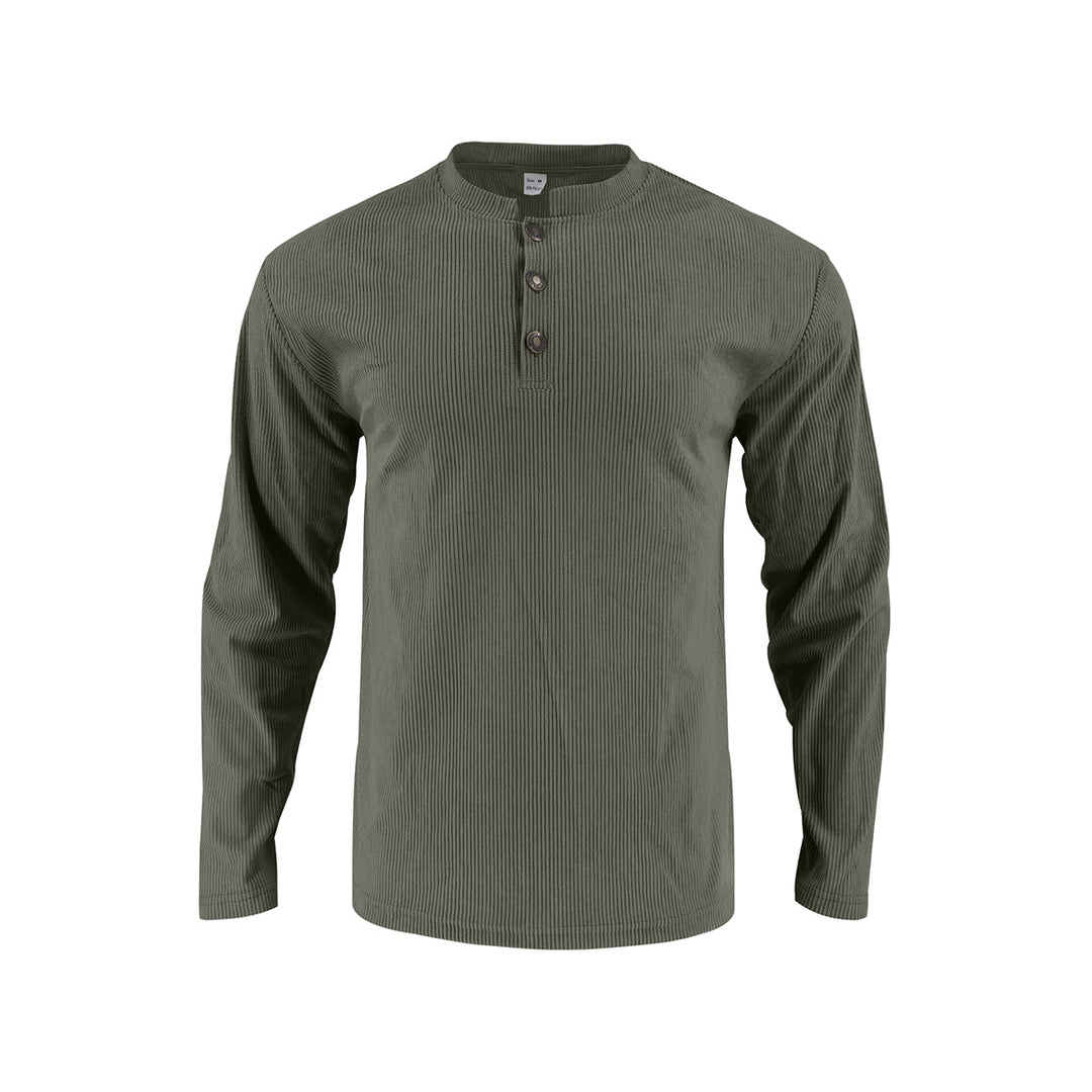 Long sleeve shirt for men with comfortable button placket and textured design Lune London