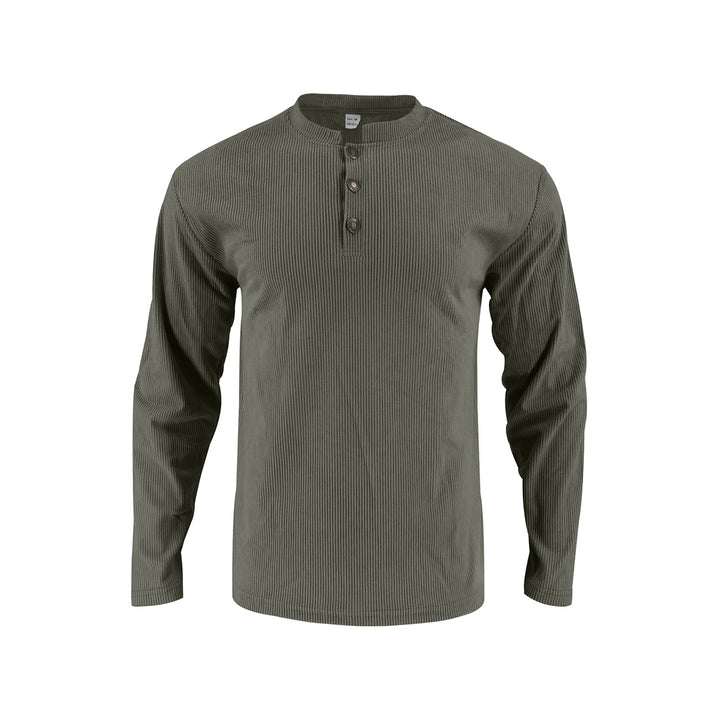 Long sleeve shirt for men with comfortable button placket and textured design Lune London