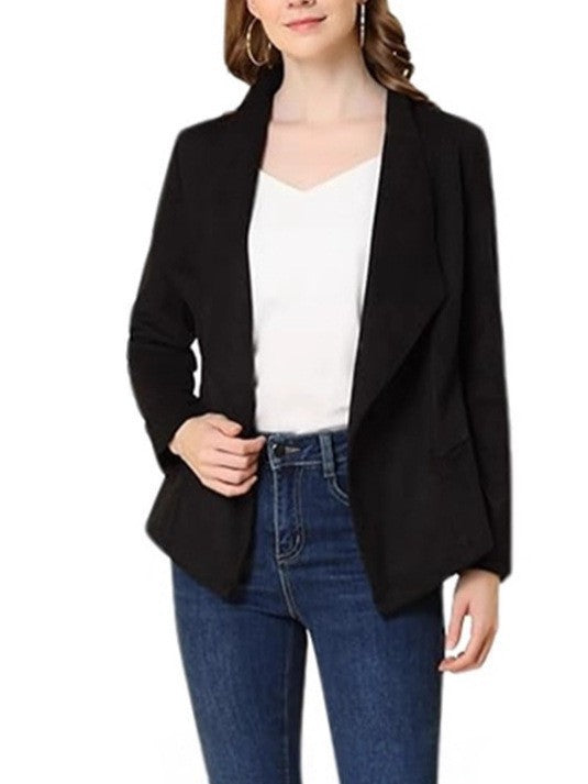 Ladies Elegant Suede Blazer Moon London