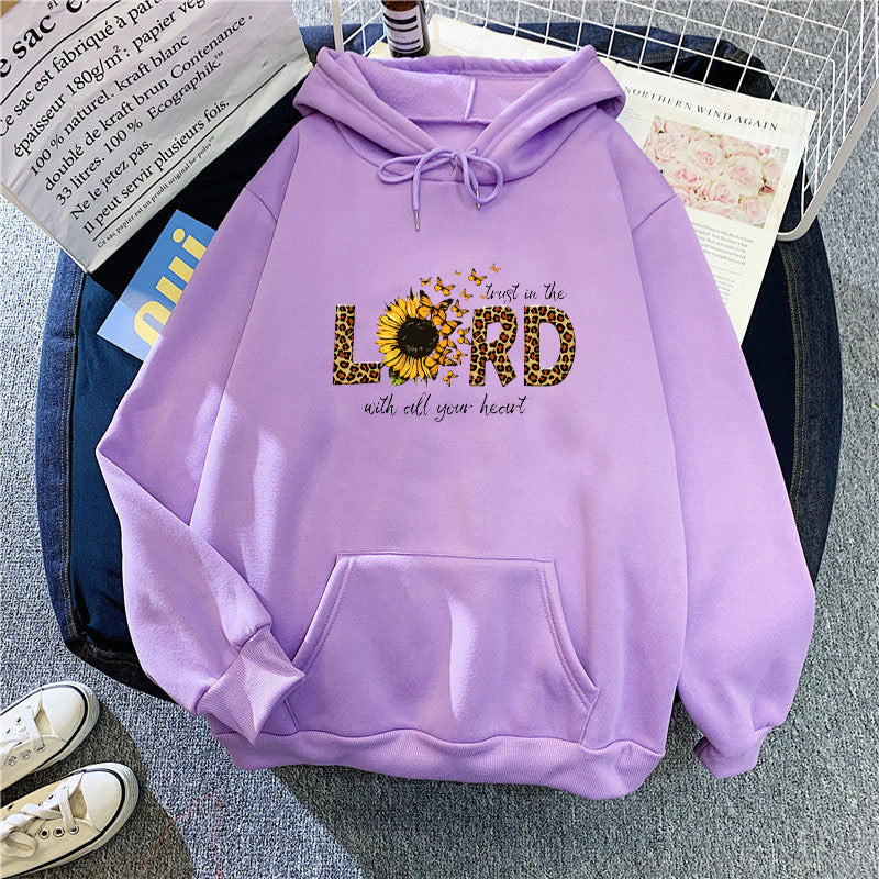 Women's hoodie with inspiring sunflower design Chic & Stil