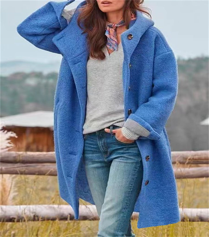 Amarae oversized wool coat for women