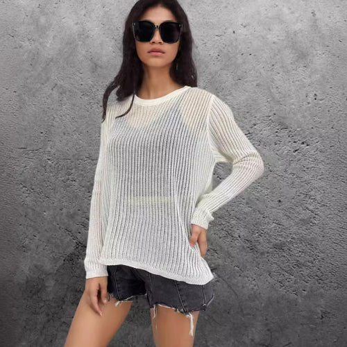 Casual knitted sweater for women with a loose fit Amarae