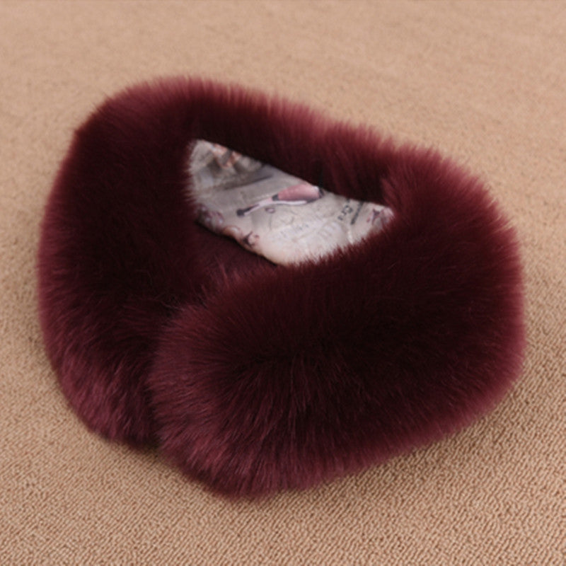 Women's High-Pile Loop Scarf made of Faux Fur with Soft Lining Amarae