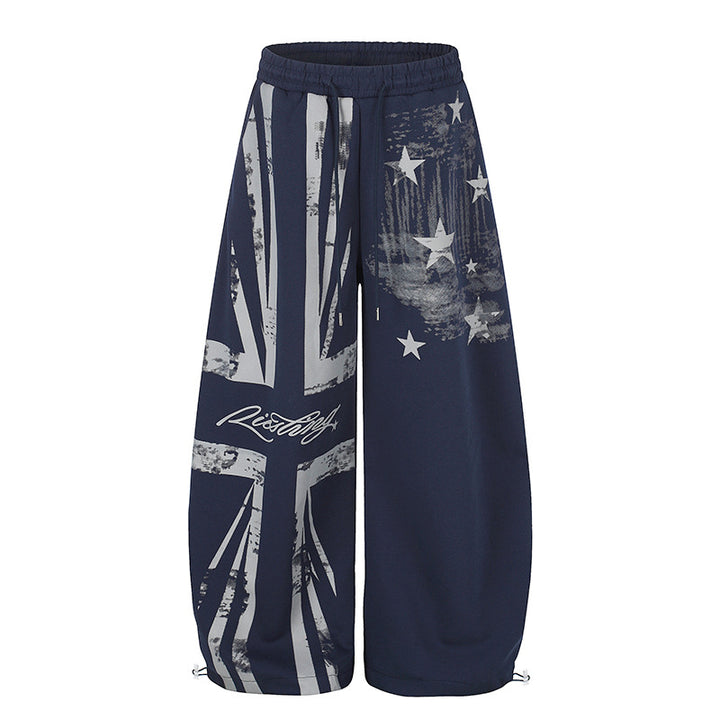 Women's extra-wide culotte sweatpants with a high comfort waistband, drawstring, and adjustable hem closures Amarae