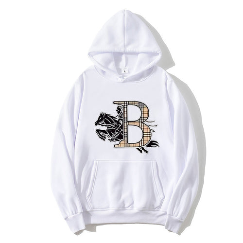 Women's hoodie with a stylish horse motif and luxurious font Chic & Stil